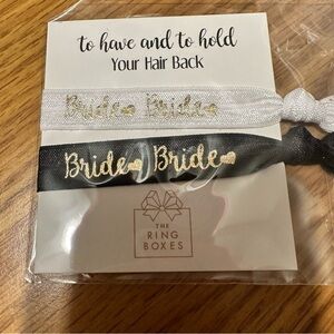 Bride to be Hair Ties New in Bag